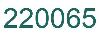 Number 220065 green image