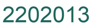 Number 2202013 green image