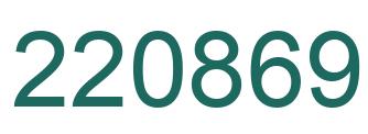 Número 220869 imagen verde