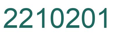 Número 2210201 imagen verde