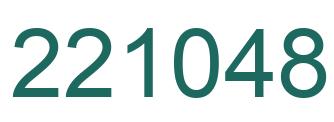 Number 221048 green image