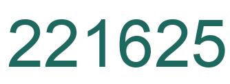 Número 221625 imagen verde