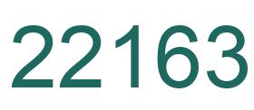 Number 22163 green image