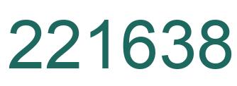 Number 221638 green image