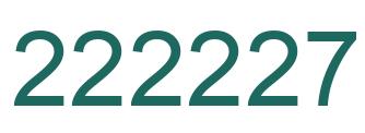 Número 222227 imagen verde