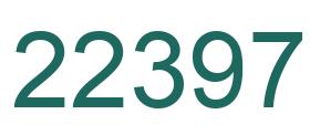 Number 22397 green image