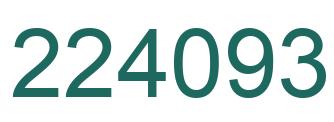 Número 224093 imagen verde
