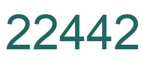 Zahl 22442 grün bild