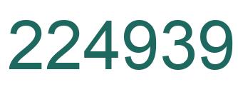 Número 224939 imagen verde
