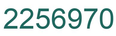 Número 2256970 imagen verde