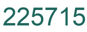 Número 225715 imagen verde