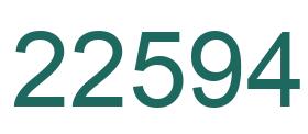 Número 22594 imagen verde