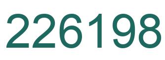 Number 226198 green image