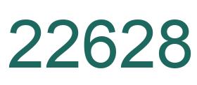 Zahl 22628 grün bild