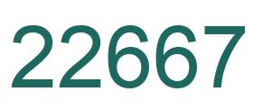 Zahl 22667 grün bild
