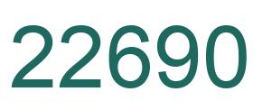 Number 22690 green image