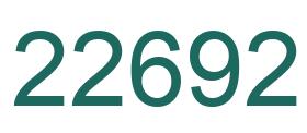 Zahl 22692 grün bild