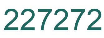 Number 227272 green image