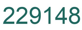 Number 229148 green image