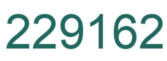 Number 229162 green image