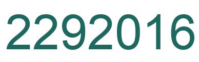 Number 2292016 green image