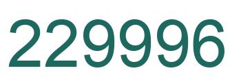 Number 229996 green image