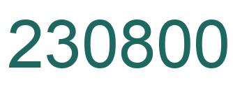 Número 230800 imagen verde