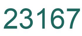 Number 23167 green image