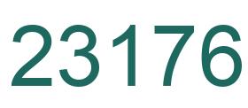 Number 23176 green image