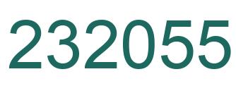 Number 232055 green image