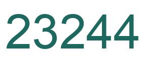 Número 23244 imagen verde