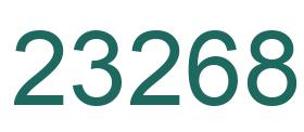 Number 23268 green image