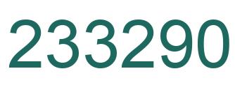 Número 233290 imagen verde