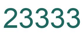 Número 23333 imagen verde