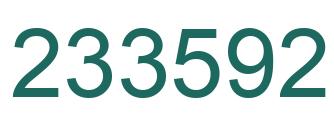 Número 233592 imagen verde