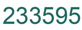 Número 233595 imagen verde