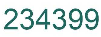 Número 234399 imagen verde