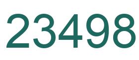Number 23498 green image