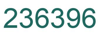 Number 236396 green image