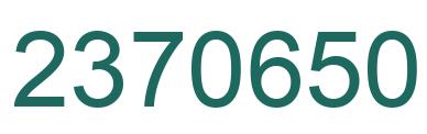 Número 2370650 imagen verde