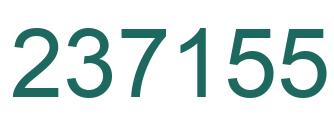 Number 237155 green image