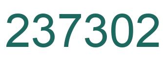 Number 237302 green image