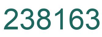 Number 238163 green image