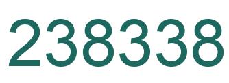 Number 238338 green image