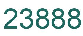 Number 23888 green image