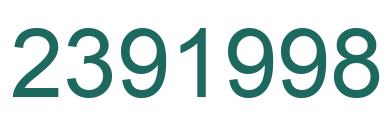 Number 2391998 green image