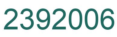 Number 2392006 green image