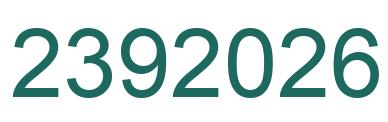 Número 2392026 imagen verde