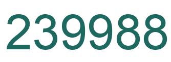 Number 239988 green image