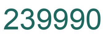 Número 239990 imagen verde